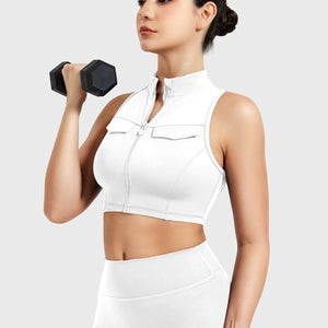 Yeoreo Chlonie Cargo Crop Tank Grau / M