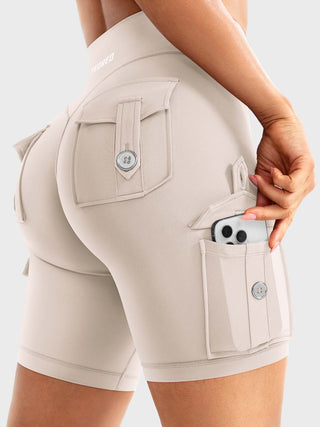 Yeoreo Hedda V-Bund Cargo Radfahren Shorts - Yeoreo Germany