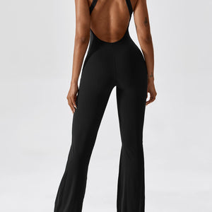 Yeoreo Ausgestellter Jumpsuit/Overall Schwarz