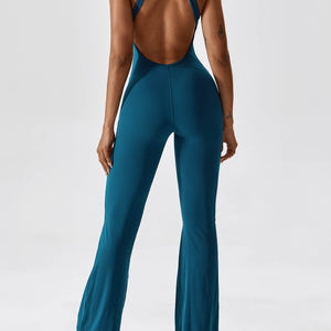 Yeoreo Ausgestellter Jumpsuit/Overall Marineblau