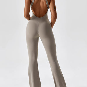 Yeoreo Ausgestellter Jumpsuit/Overall Hellgrau
