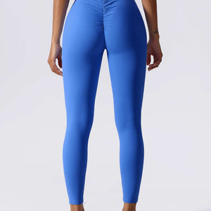 Yeoreo V-Rücken Scrunch Leggings Aquamarin