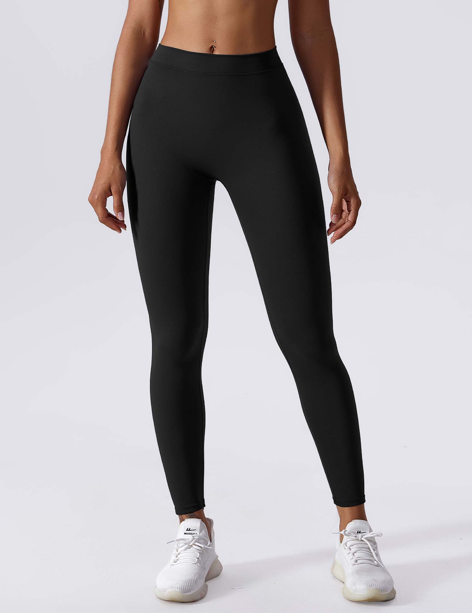 Yeoreo V-Rücken Scrunch Leggings Schwarz