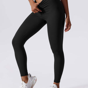 Yeoreo V-Rücken Scrunch Leggings Schwarz