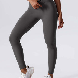Yeoreo V-Rücken Scrunch Leggings Grau