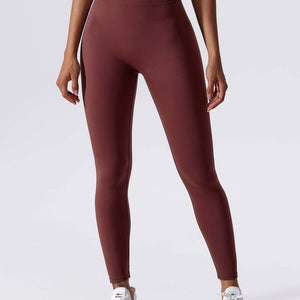 Yeoreo V-Rücken Scrunch Leggings Weinrot