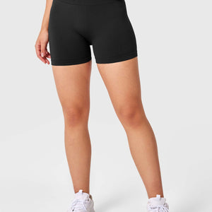 Yeoreo V Cross Liz Nahtlose Shorts 3.6" Schwarz
