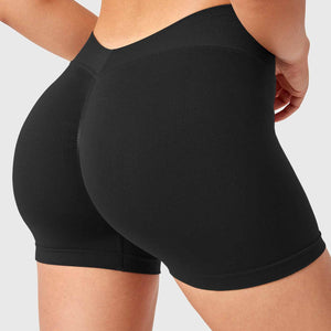 Yeoreo V Cross Liz Nahtlose Shorts 3.6" Schwarz