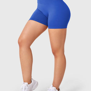 Yeoreo V Cross Liz Nahtlose Shorts 3.6" Blau