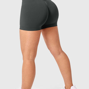 Yeoreo V Cross Liz Nahtlose Shorts 3.6" Rauchgrau