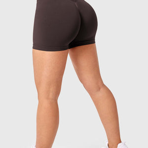Yeoreo V Cross Liz Nahtlose Shorts 3.6" Schokolade