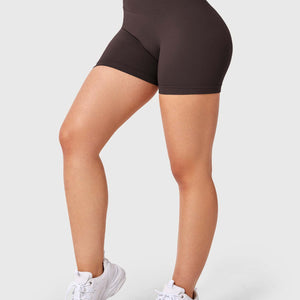 Yeoreo V Cross Liz Nahtlose Shorts 3.6" Schokolade