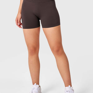 Yeoreo V Cross Liz Nahtlose Shorts 3.6" Schokolade