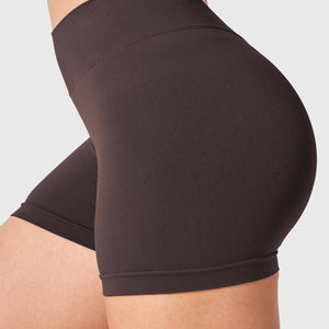 Yeoreo V Cross Liz Nahtlose Shorts 3.6" Schokolade