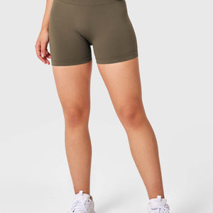 Yeoreo V Cross Liz Nahtlose Shorts 3.6" Kaffee