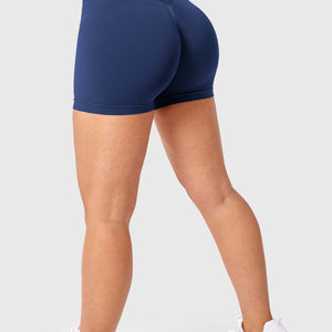 Yeoreo V Cross Liz Nahtlose Shorts 3.6" Dunkelblau