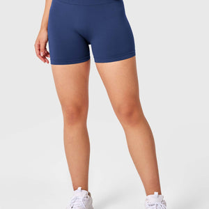 Yeoreo V Cross Liz Nahtlose Shorts 3.6" Dunkelblau