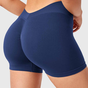 Yeoreo V Cross Liz Nahtlose Shorts 3.6" Dunkelblau
