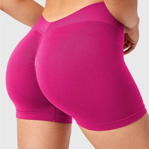 Yeoreo V Cross Liz Nahtlose Shorts 3.6" Rose