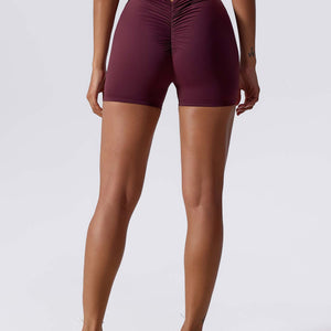 Yeoreo Gerüscht Shorts Weinrot