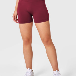 Yeoreo V Cross Liz Nahtlose Shorts 3.6" Weinrot