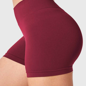 Yeoreo V Cross Liz Nahtlose Shorts 3.6" Weinrot