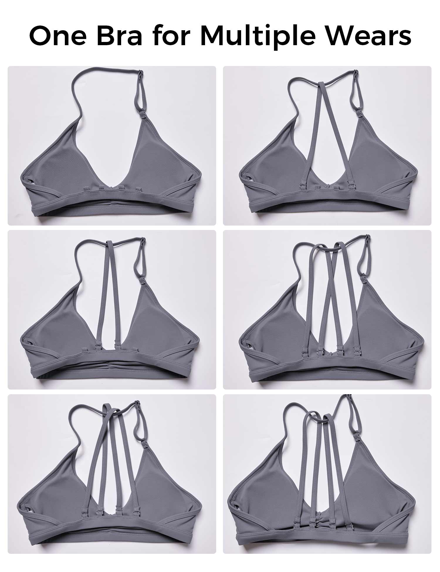 Yeoreo Lorelie Sport BH Grau Blau