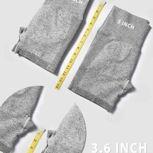 Yeoreo 3.6" Profi-Shorts Hellgrau